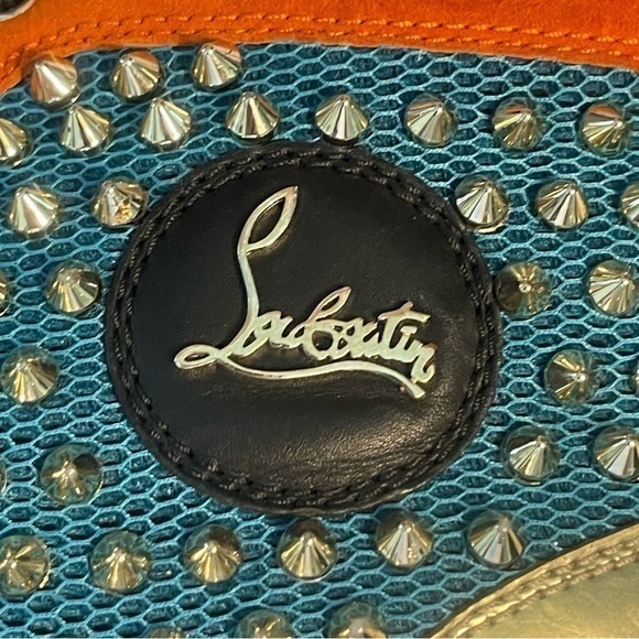 🔥 CHRISTIAN LOUBOUTIN MID-TOP STUDDED SNEAKERS – CERTIFIED AUTHENTIC 🔥 - Picture 8 of 9